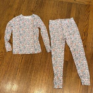 GAP Organic Floral Kids Pajama Set - size 8